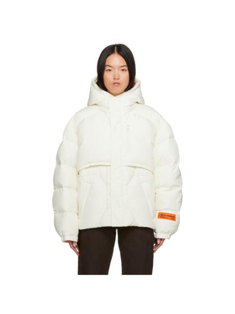 Heron Preston Off-White Hooded Down Jacket