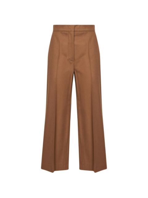 Max Mara pressed-crease virgin-wool trousers