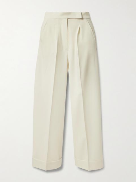 Max Mara Pleated Wool-blend Wide-leg Pants