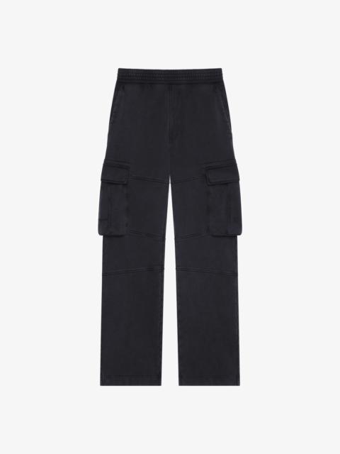 Cotton-jersey cargo pants