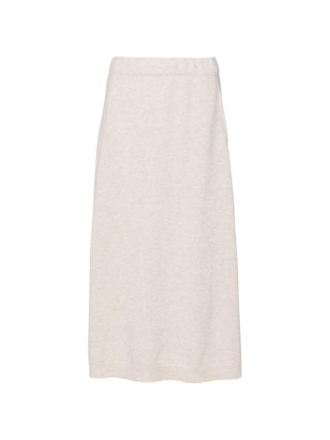 A-line cashmere skirt