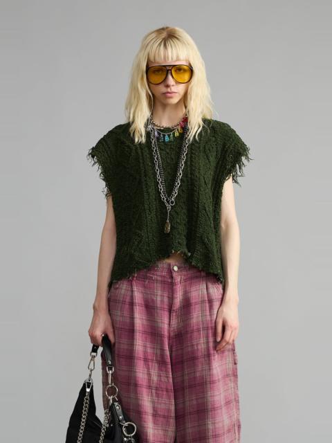 R13 BOYFRIEND CABLE SWEATER VEST