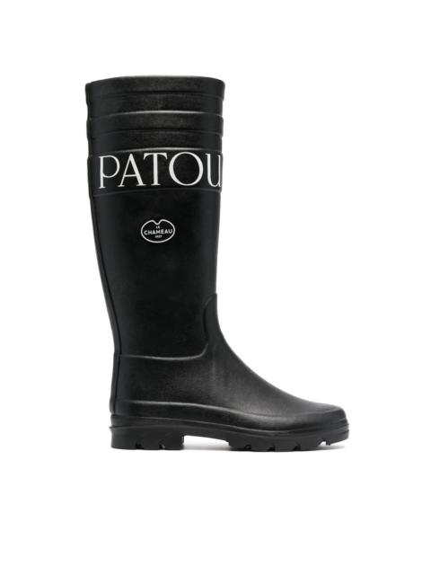 PATOU x Le Chameau logo-print boots
