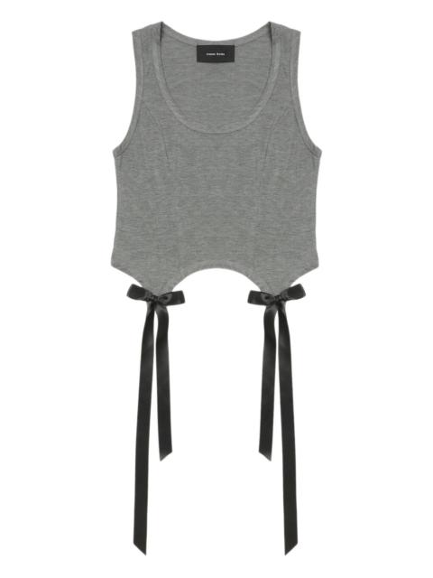 Simone Rocha Easy Tank With Bow Tails Fine