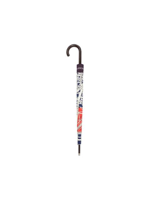 Burberry map walking umbrella