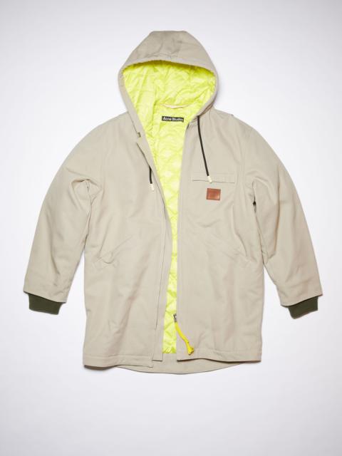 Acne Studios Cotton parka - Mushroom beige