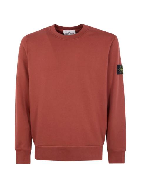 Stone Island long-sleeve logo-patch sweatshirt