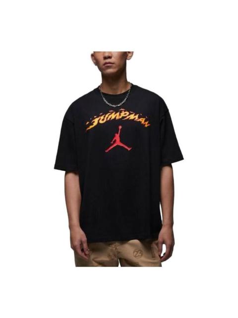 Jordan Air Jordan Fire Jumpman Logo T-Shirt 'Black' FJ7685-010