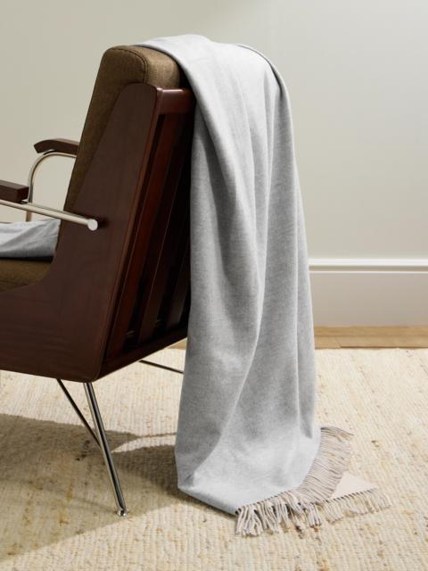 Brunello Cucinelli Fringed Cashmere and Silk-Blend Throw