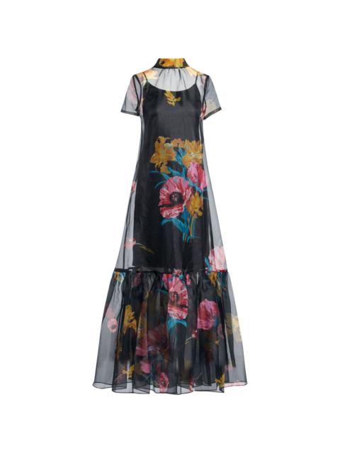Calluna floral-print semi-sheer maxi dress