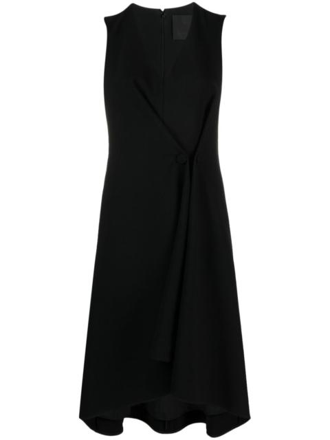 Givenchy pleated buttoned cady dress