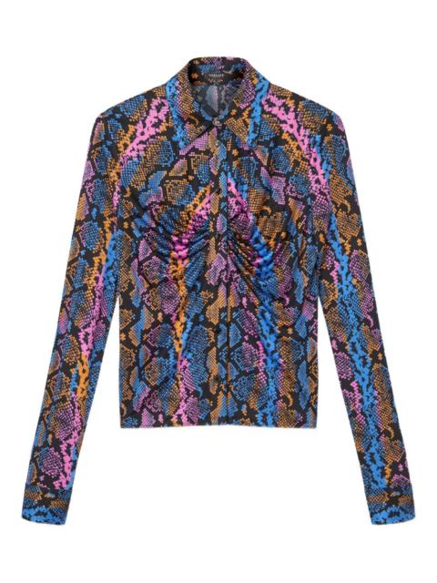 VERSACE python-print shirt