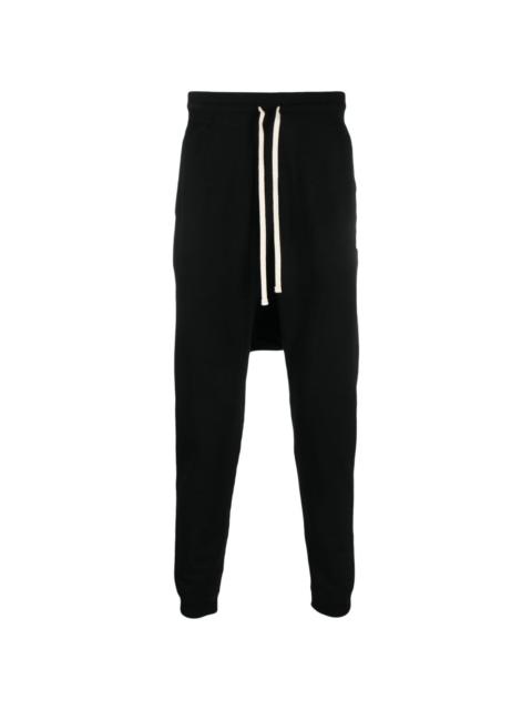 drawstring-waist drop-crotch trousers