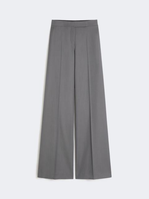 Max Mara SERIO Gabardine wool trousers - MEDIUM GREY