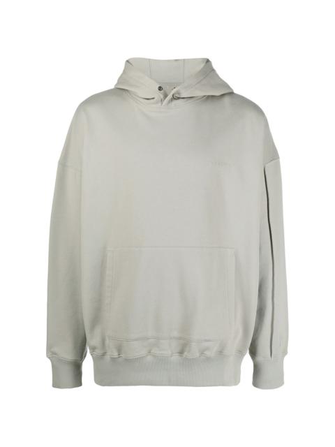 Artisan organic cotton-blend hoodie