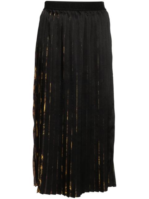 VERSACE JEANS COUTURE Watercolour Couture pleated midi skirt