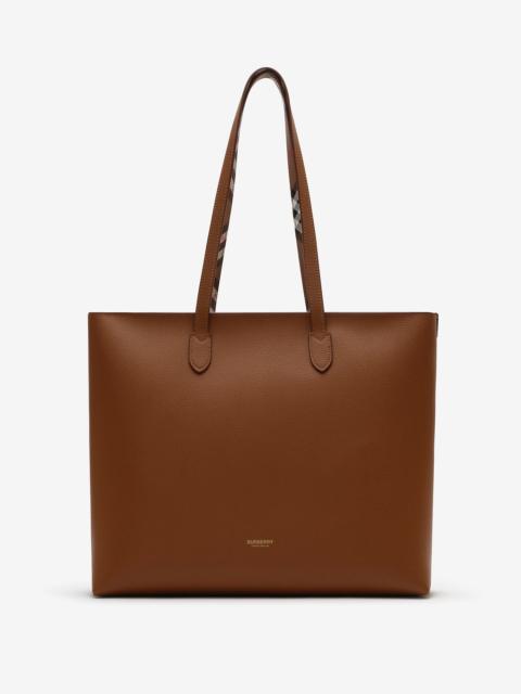Burberry Medium Check-lined Tote