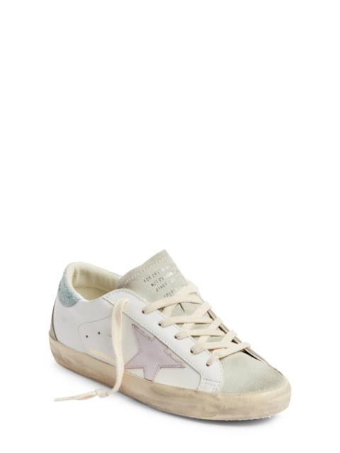 Super-Star Low Top Sneaker in White/Orchid