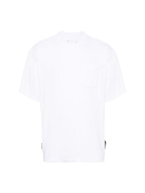 sacai side-slit cotton T-shirt