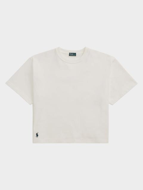 Polo Ralph Lauren Relaxed Crop Fit Cotton Jersey Tee