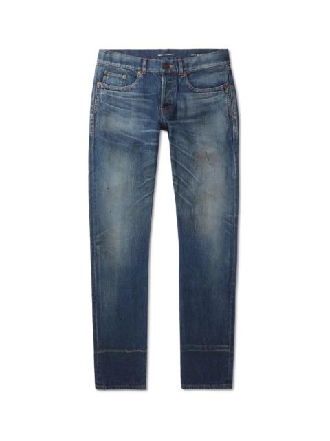 SAINT LAURENT Slim-Fit Washed Denim Jeans
