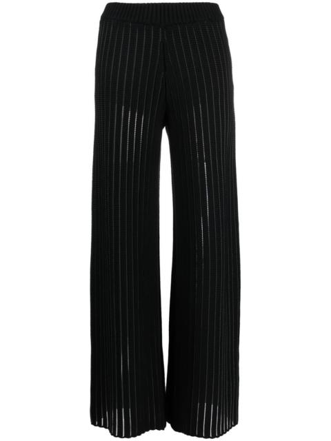 FABIANA FILIPPI chunky-knit wide-leg trousers