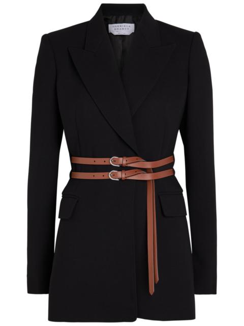 GABRIELA HEARST Gabriela Hearst Daniel Belted Wool Blazer