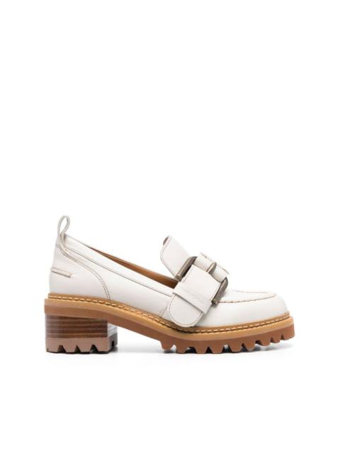 See by Chloé chunky-soled leather loafers