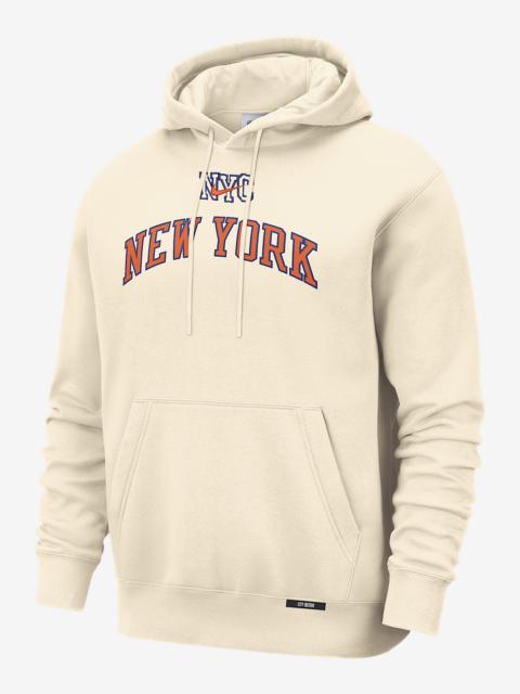 New York Knicks City Edition Men's Nike Basketball Club Pull-Over Hoodie