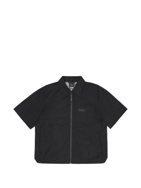 RAINS zip-up short-sleeve shirt