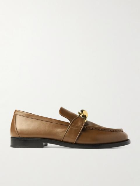 Bottega Veneta Astaire Embellished Leather Loafers