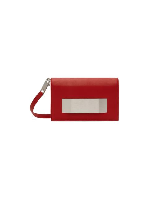 Rick Owens Red Calfskin Clutch