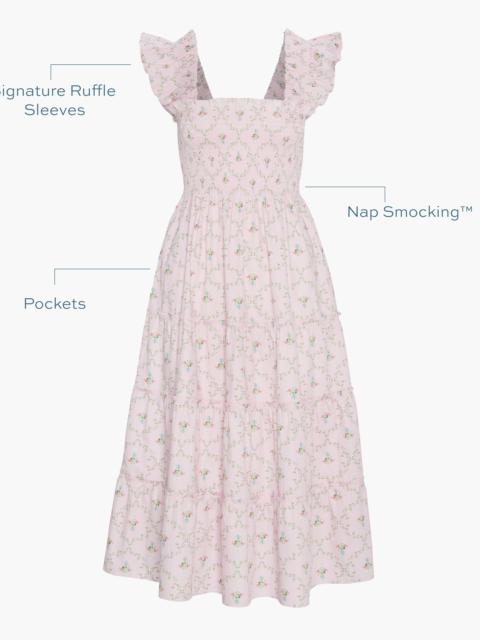 Hill House Home The Ellie Nap Dress - Light Pink Trellis