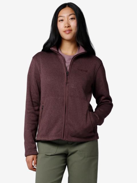 Marmot Women's Drop Line Sweater Fleece Full-Zip Jacket