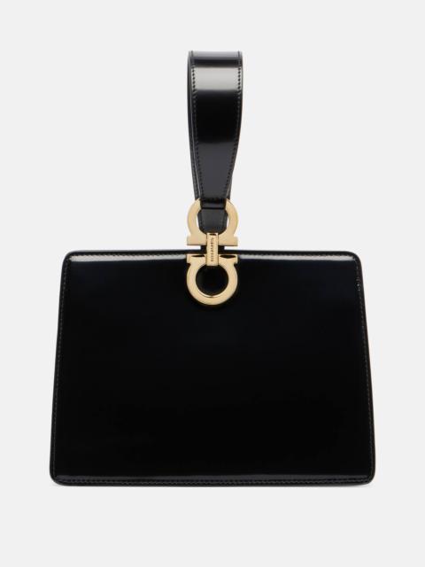 FERRAGAMO Small patent leather clutch