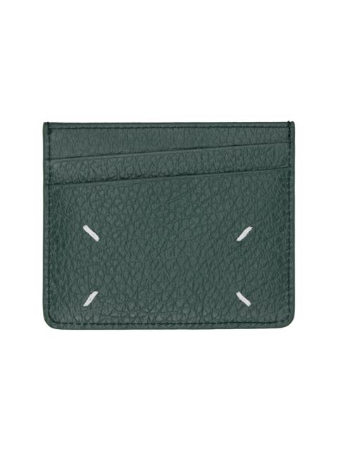 Maison Margiela Green Four Stitches Card Holder