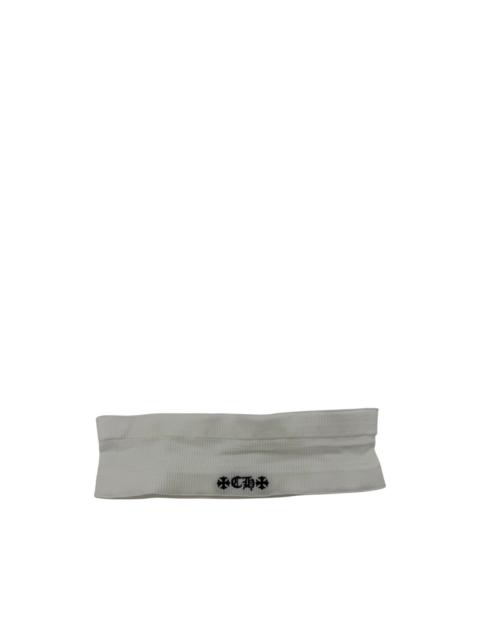 Chrome Hearts logo-embroidered ribbed headband