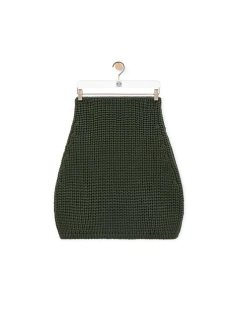 Loewe Mini skirt in technical knit