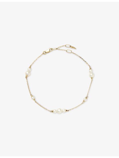 MISSOMA Fine Pearl 14ct Yellow Gold Chain Bracelet