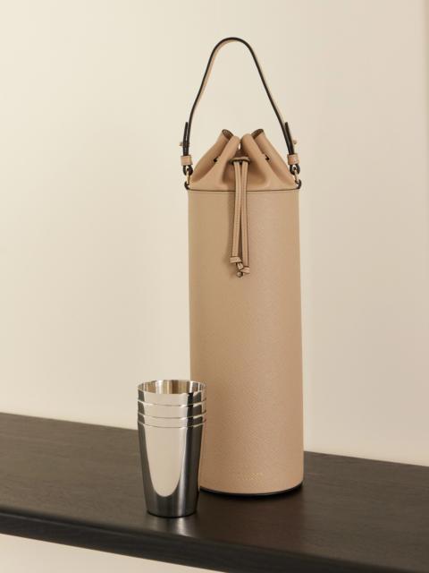 Smythson Grained Textured-leather Wine Tote