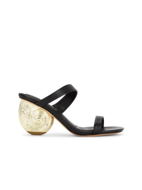 SIMKHAI Marion Metallic Leather Shell Heel