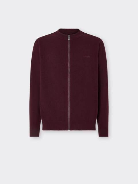 Ferrari Wool and Cashmere Zip-Up Jumper