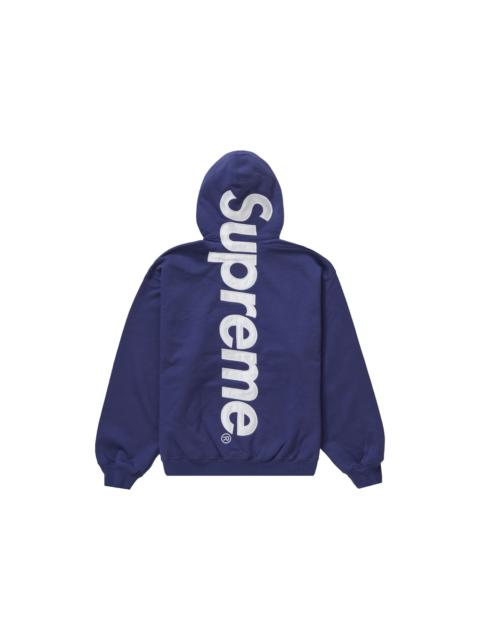Supreme Supreme Satin Appliqué Hooded Sweatshirt (FW23) Washed Navy
