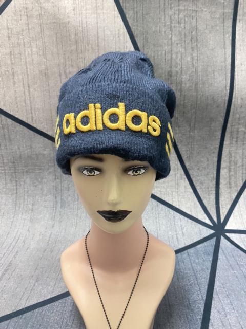 adidas Adidas Big Logo Embroidered Stripes Beanie Hat