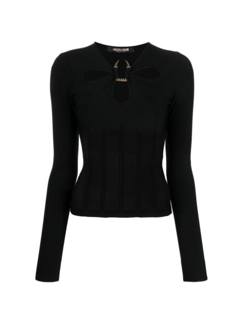 cut-out knit top