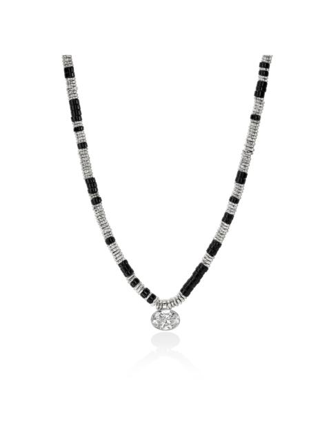 JOHN HARDY JH Lovestruck™ Heishi Pendant Necklace, Sterling Silver, Hardstones, Diamond, 3.0TCW