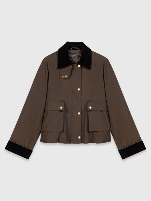 maje Cotton trapeze jacket