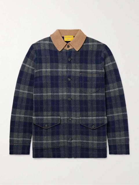 GUEST IN RESIDENCE Checked Wool and Cashmere-Blend Overshirt