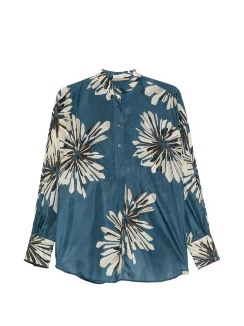 Brunello Cucinelli floral-print blouse