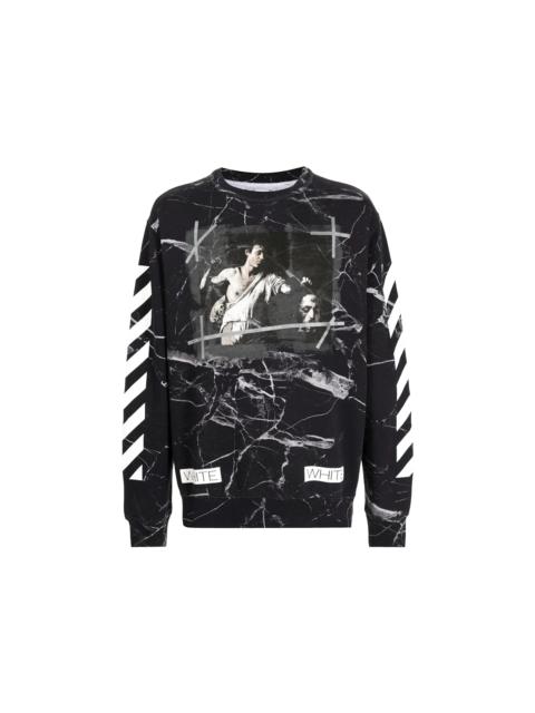 Off-White OFF-WHITE Caravaggio Painted Sweatshirt Black